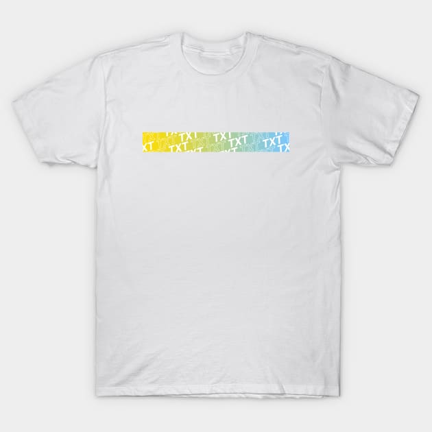 TXT Gradient Stripe T-Shirt by CYPHERDesign